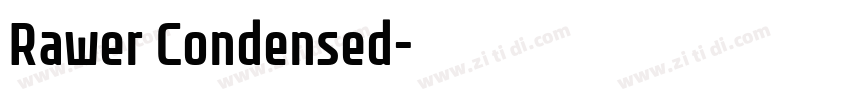 Rawer Condensed字体转换